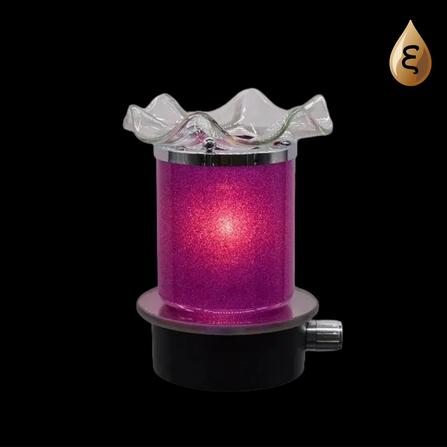 Purple Sparkle Cordless Lamp