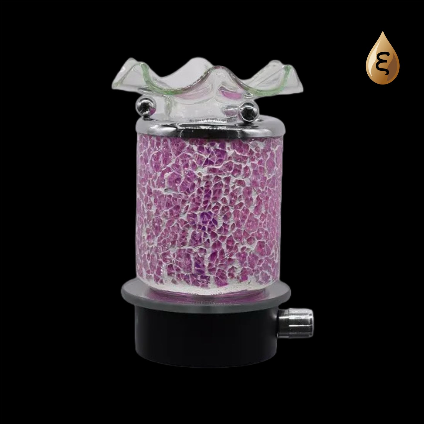 Purple Mosaic Cordless Lamp