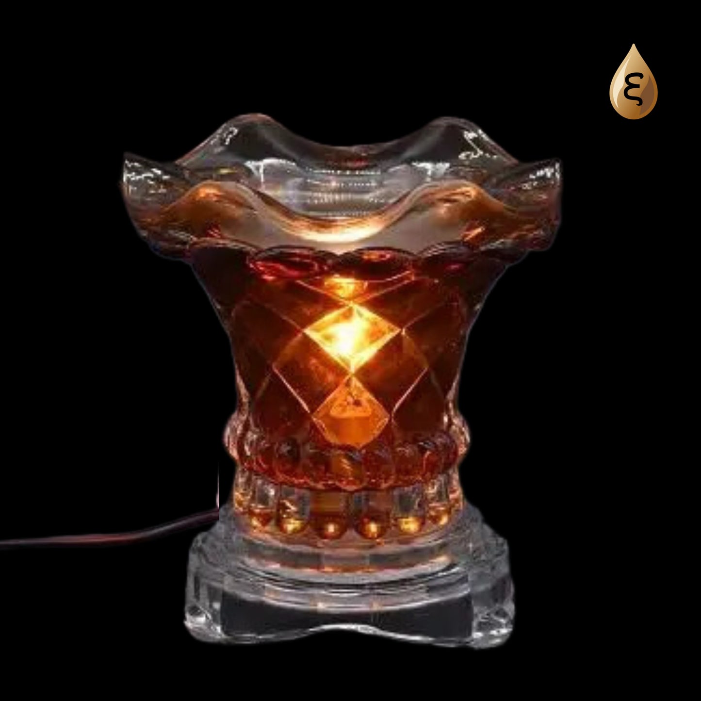 Brown Countertop Electric Fragrance Oil Warmer