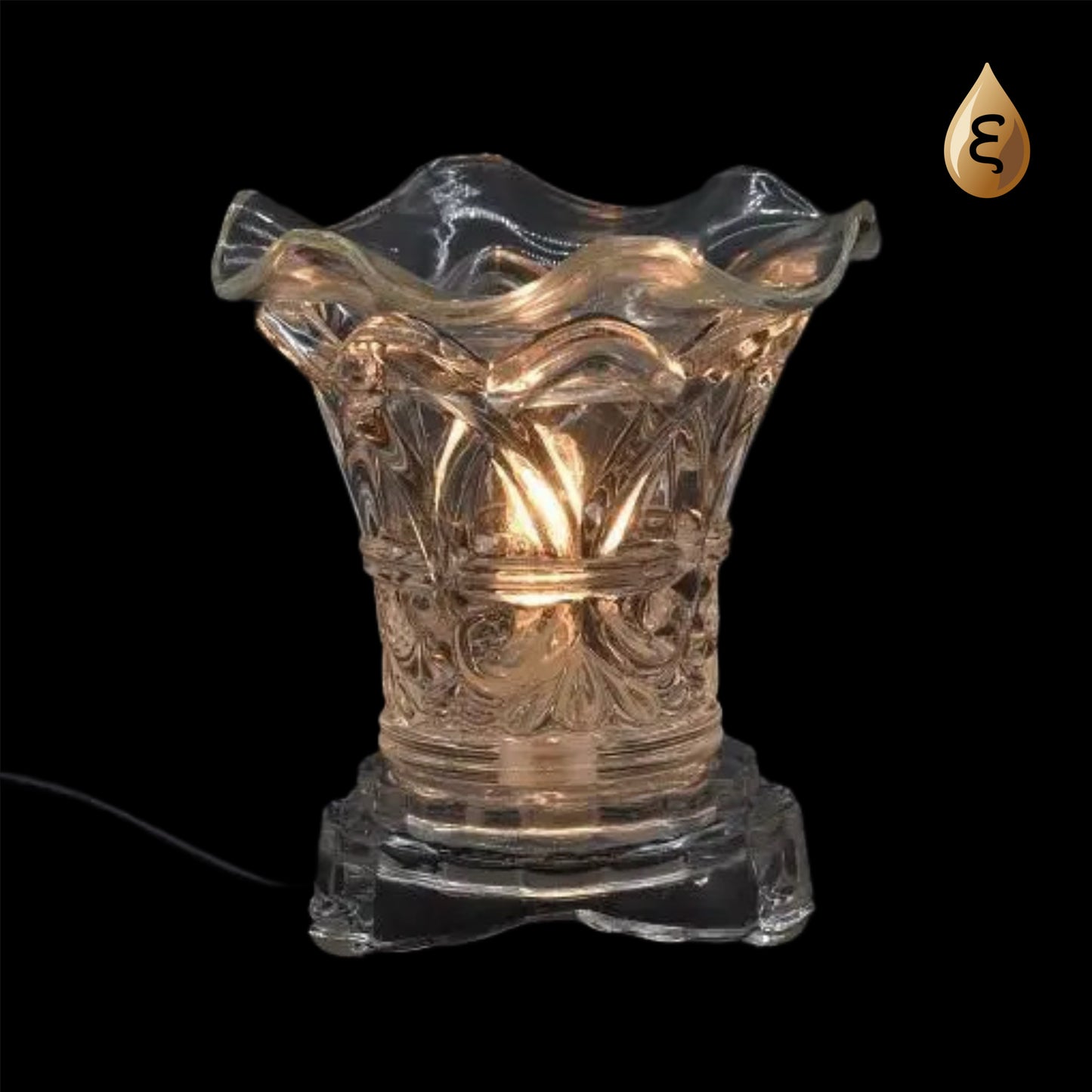 Clear Countertop Electric Fragrance Oil Warmer